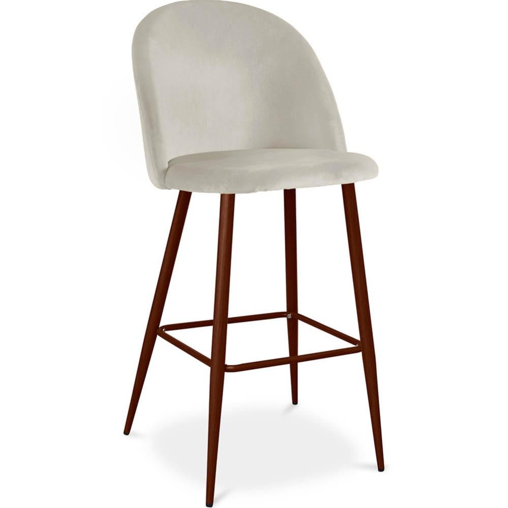 LANTUS 2 Sgabelli Da Bar Girevoli Moderni | Altezza Regolabile 63-83 Cm, Schienale Quadrato, Poggiapiedi, Similpelle Nero, 2 Pezzi - 4