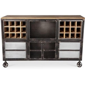 SoBuy - Credenza Cucina Vetrina Soggiorno Cantinetta Bianca L80