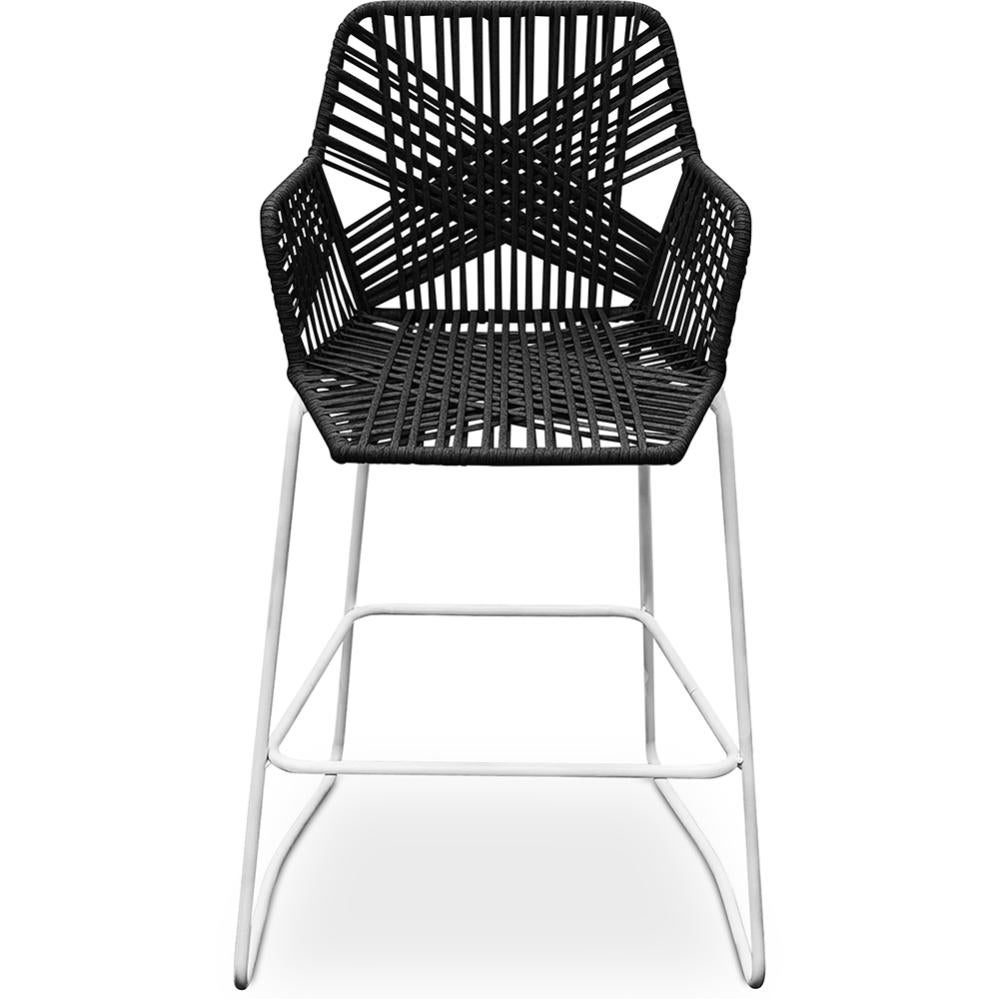 Tabouret de bar en rotin synthétique