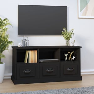 vidaXL Mobile Porta TV Nero 102x36x50 cm in Legno Multistrato