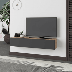 Simi - anthracite meuble tv led Domadeco