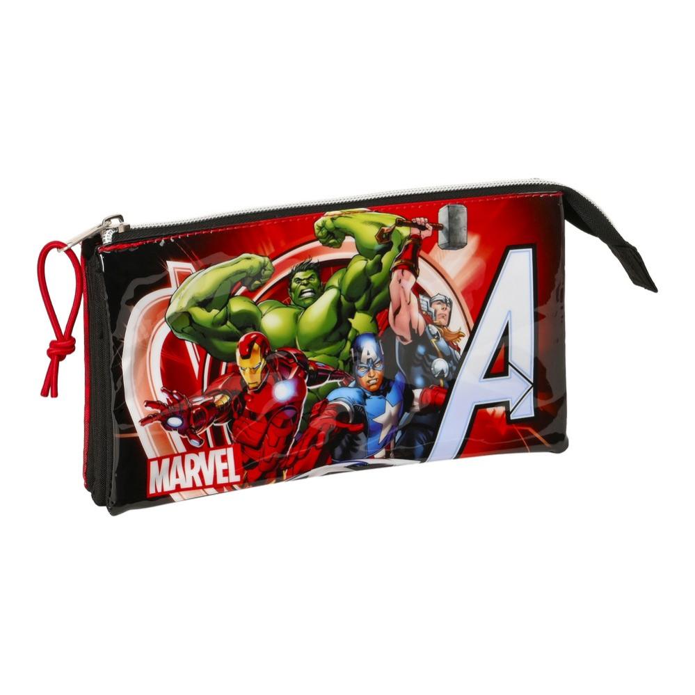 Karactermania 51548 Astuccio Avengers – 22 Cm – Blu – Portatutto Scuola Con Lampo
