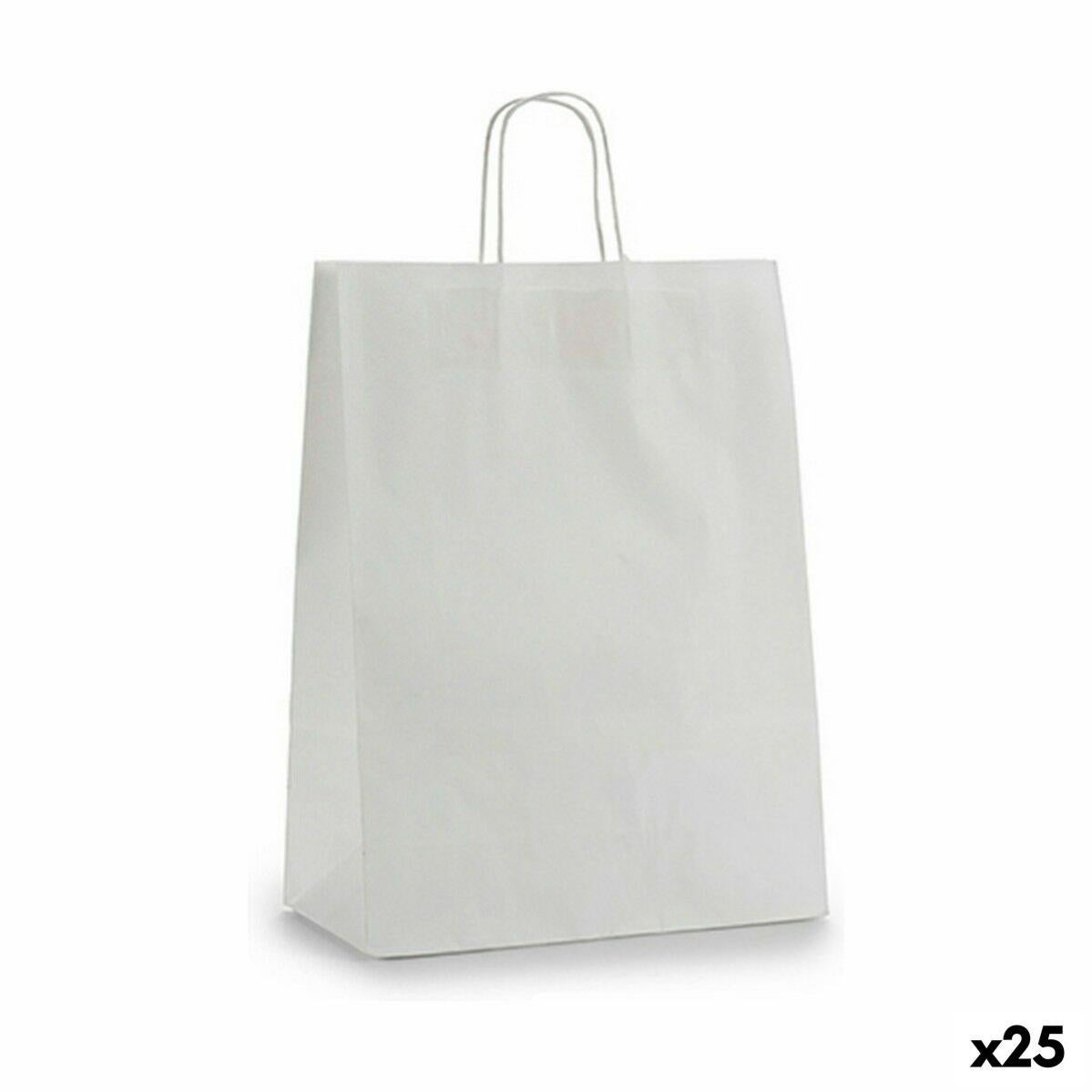 Busta di Carta 24 x 12 x 40 cm Bianco (25 Unità) | Leroy Merlin