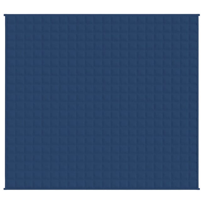 Couverture lestée Bleu 220x240 cm 15 kg Tissu vidaXL