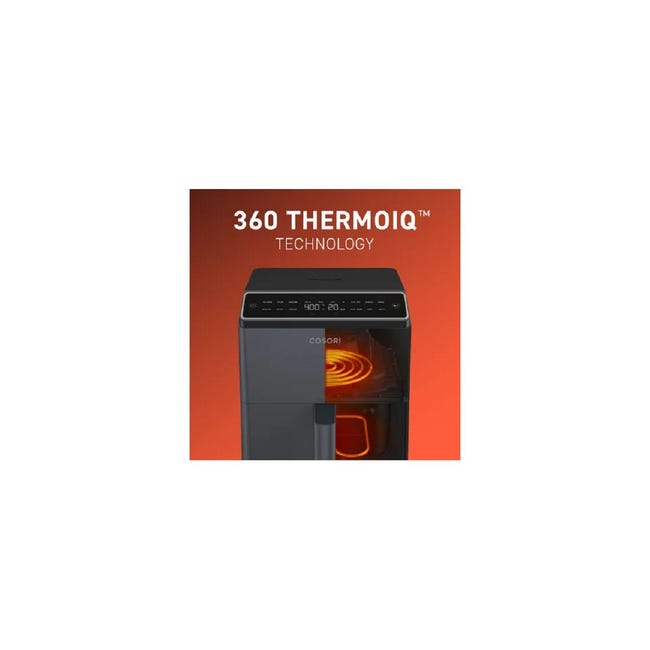 Freidora de Aire sin Aceite Cosori Dual Blaze Chef Edition, 1700 W