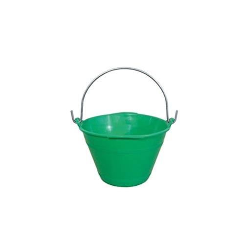 SECCHIO MURATORE IN PLASTICA RINFORZATO PESANTE VERDE MANICO IN