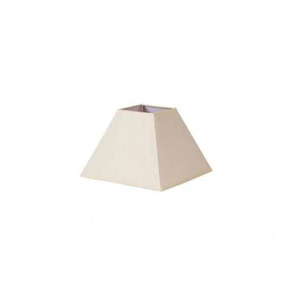 Abat-jour Pyramide Mezzo E27 Blanc 25x11x18 Cm – Tissu Popeline Élégant Pour Lampes De Table Et Décoration Intérieure
