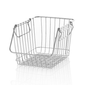 Panier à œufs Métal Décoratif - Rangement Comptoir Cuisine Ferme - 15x15x21cm - Style Rustique