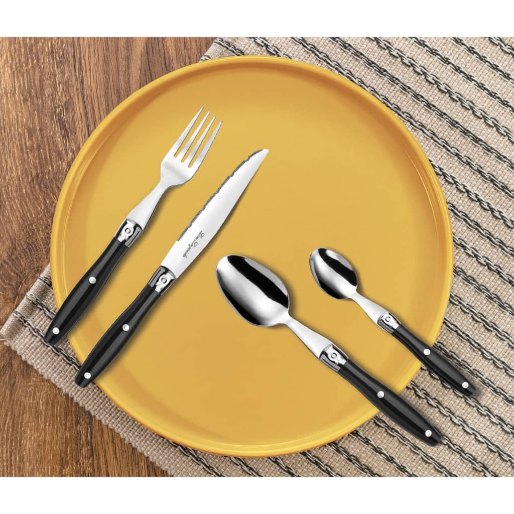 Cutlery Set Lou Laguiole Comptoir Beige Metal 24 Pieces