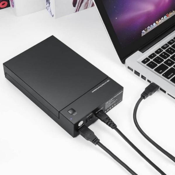 Dissipatore Per HDD 3.5 Con Doppia Ventola In Alluminio Qtec Nuovo