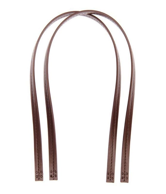 Set 4 Manici Per Borse In PU Marrone Scuro - Tracolle Di Ricambio Per Borse, Fai Da Te