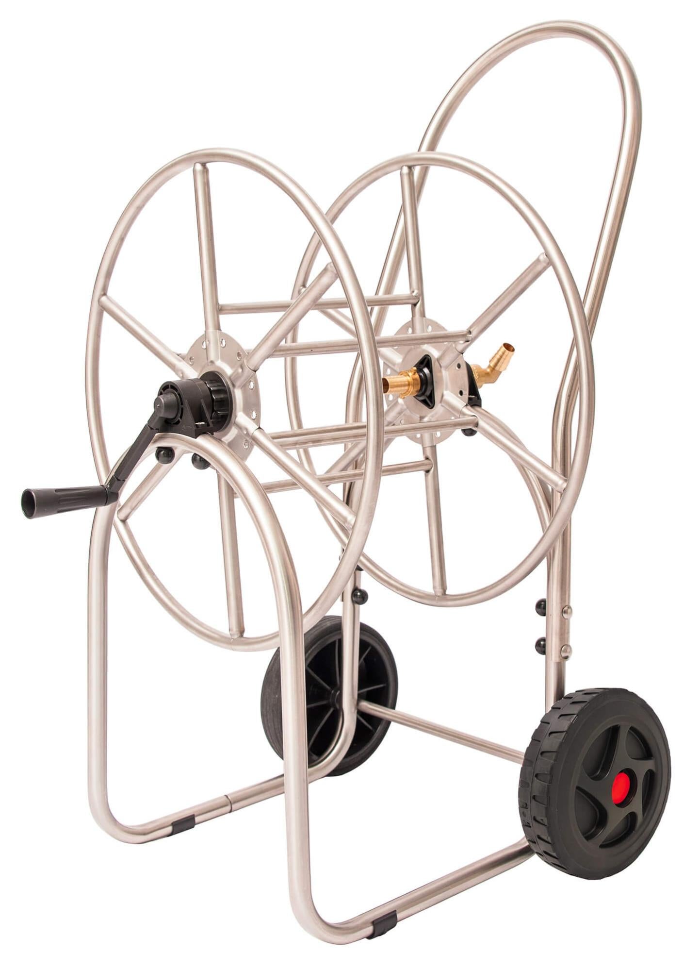Carrello Avvolgitubo In Metallo Per 80mt Di Tubo Innaffio - 6