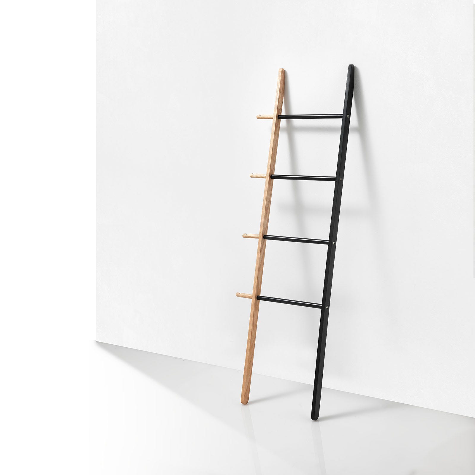Wenko Toallero para baño escalera Suri (An x Al: 43 x 170 cm, Negro)