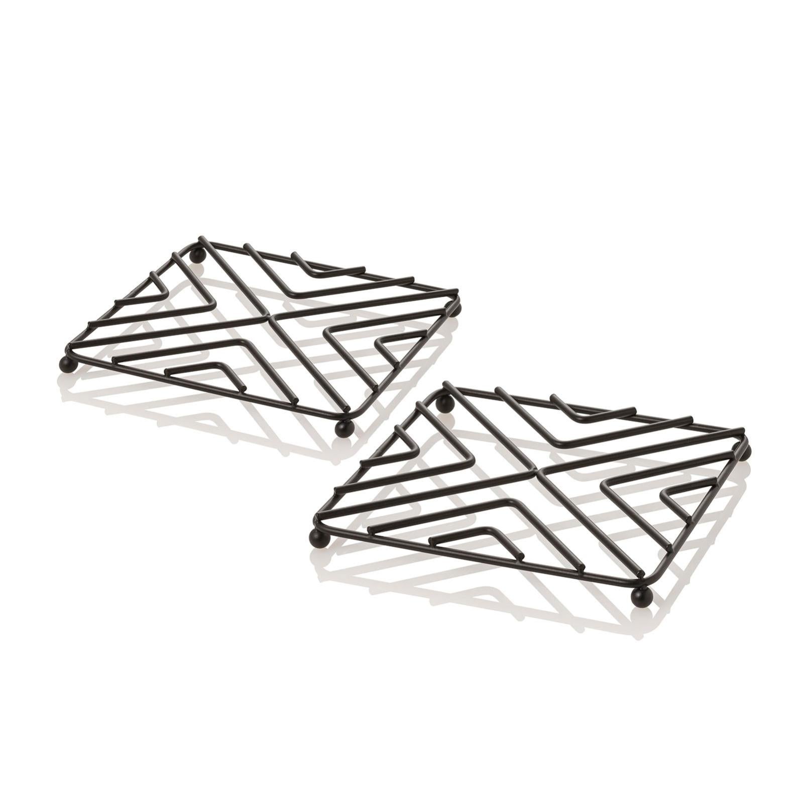 Lot De 2 Dessous De Pots En Métal Antidérapants - Protection Et Décoration Pour Plantes