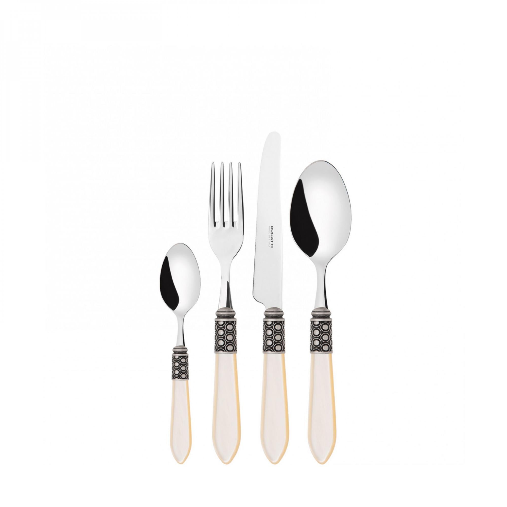 Arcos Serie Milano – Set Posate 24 Pezzi In Acciaio Inox (6 Coltelli + 12 Cucchiai + 6 Forchette) – Regalo Da Cucina