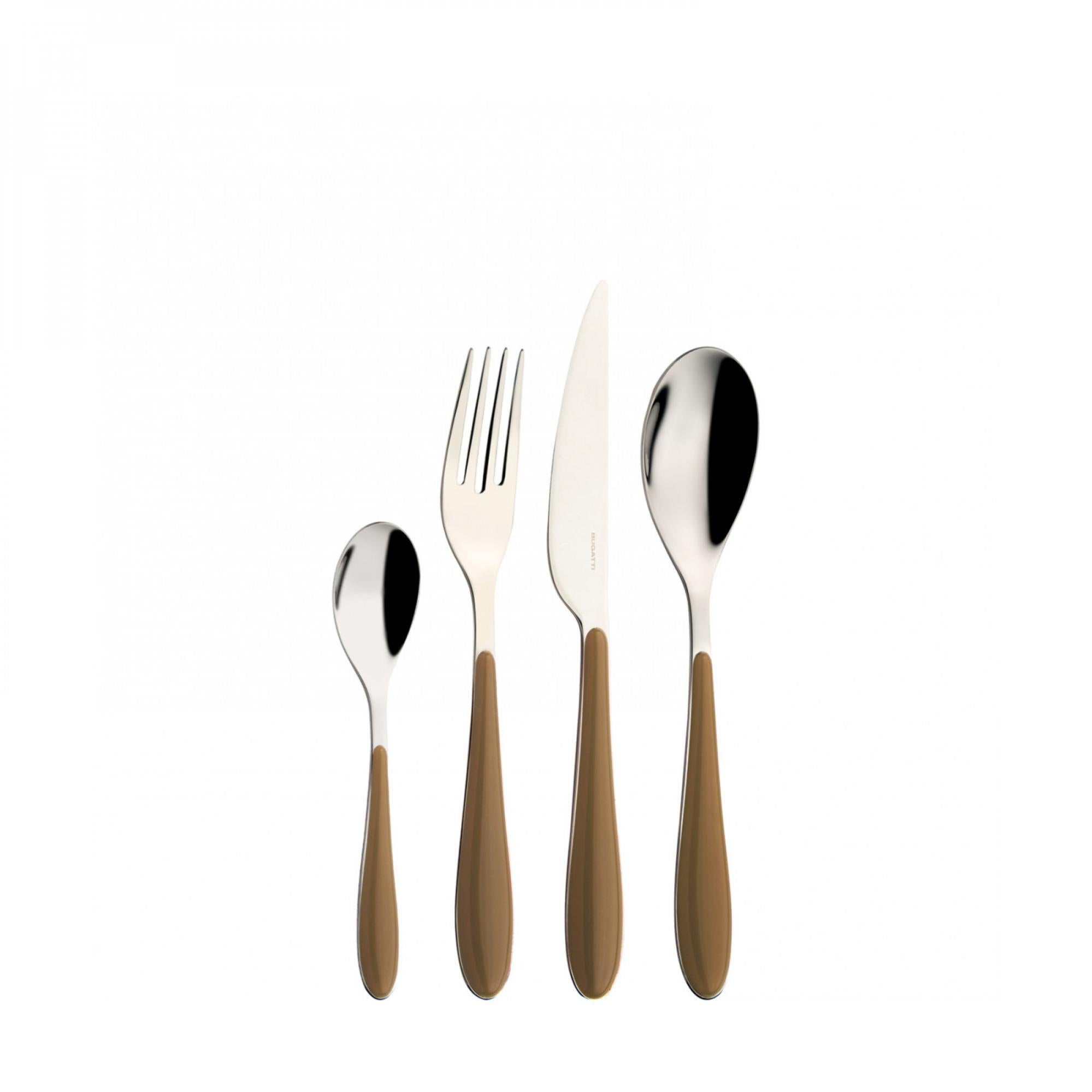 Arcos Serie Milano Set Posate 24 Pezzi – 6 Coltelli, 12 Cucchiai, 6 Forchette, Acciaio Inox Monoblocco - 3