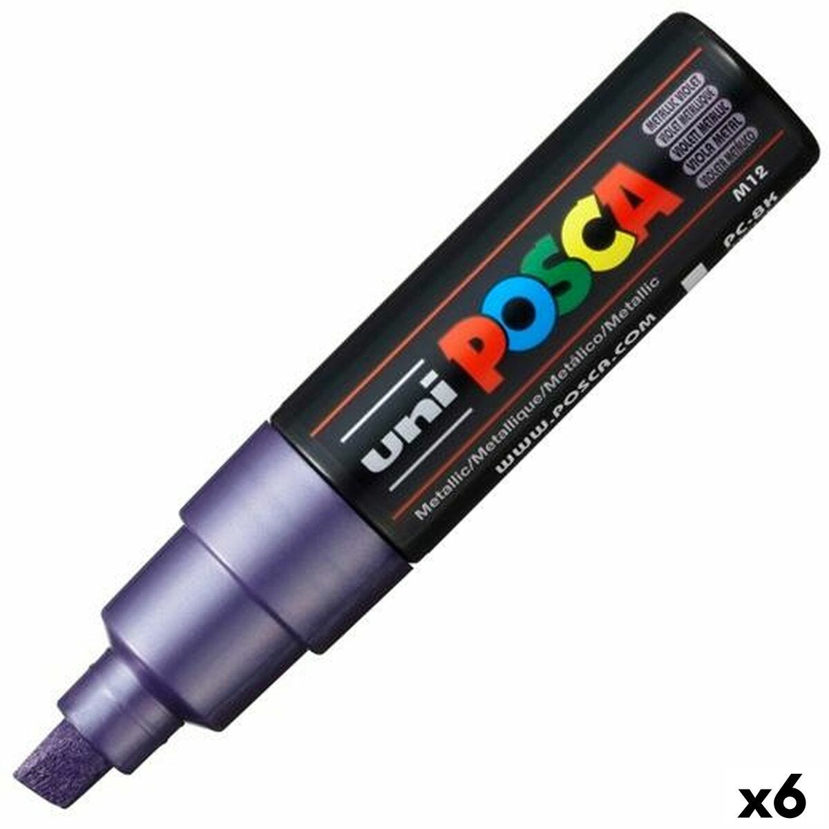 Marqueur POSCA PC-8K métallique Violet (6 Unités)