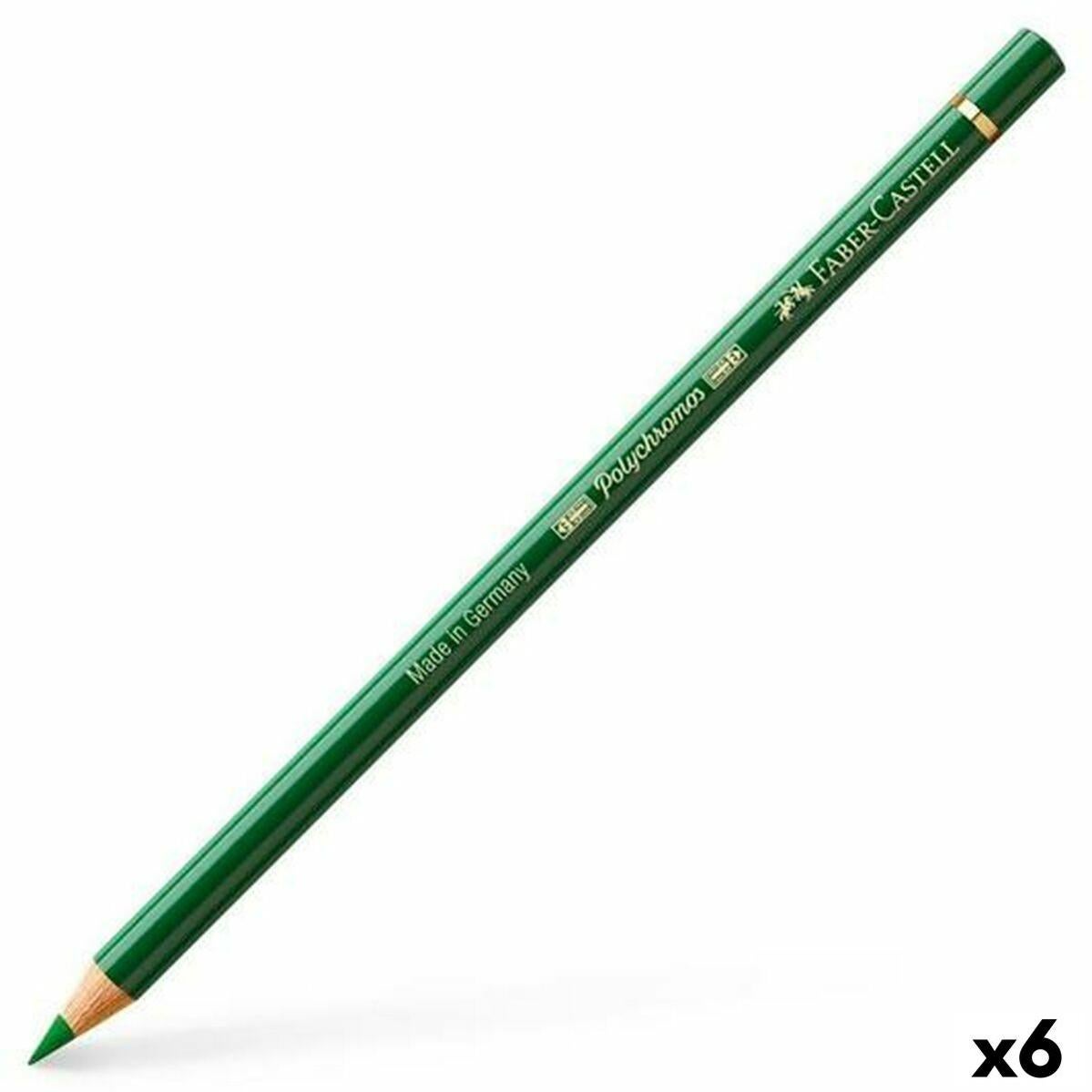Crayons de couleur FaberCastell Polychromos Vert (6 Unités) Leroy Merlin