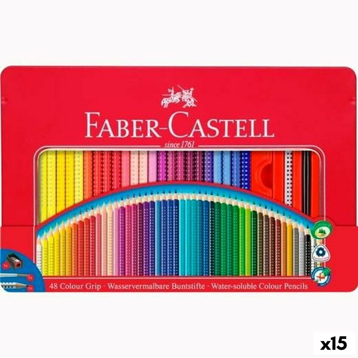 Matite colorate Faber-Castell Multicolore (15 Unità)