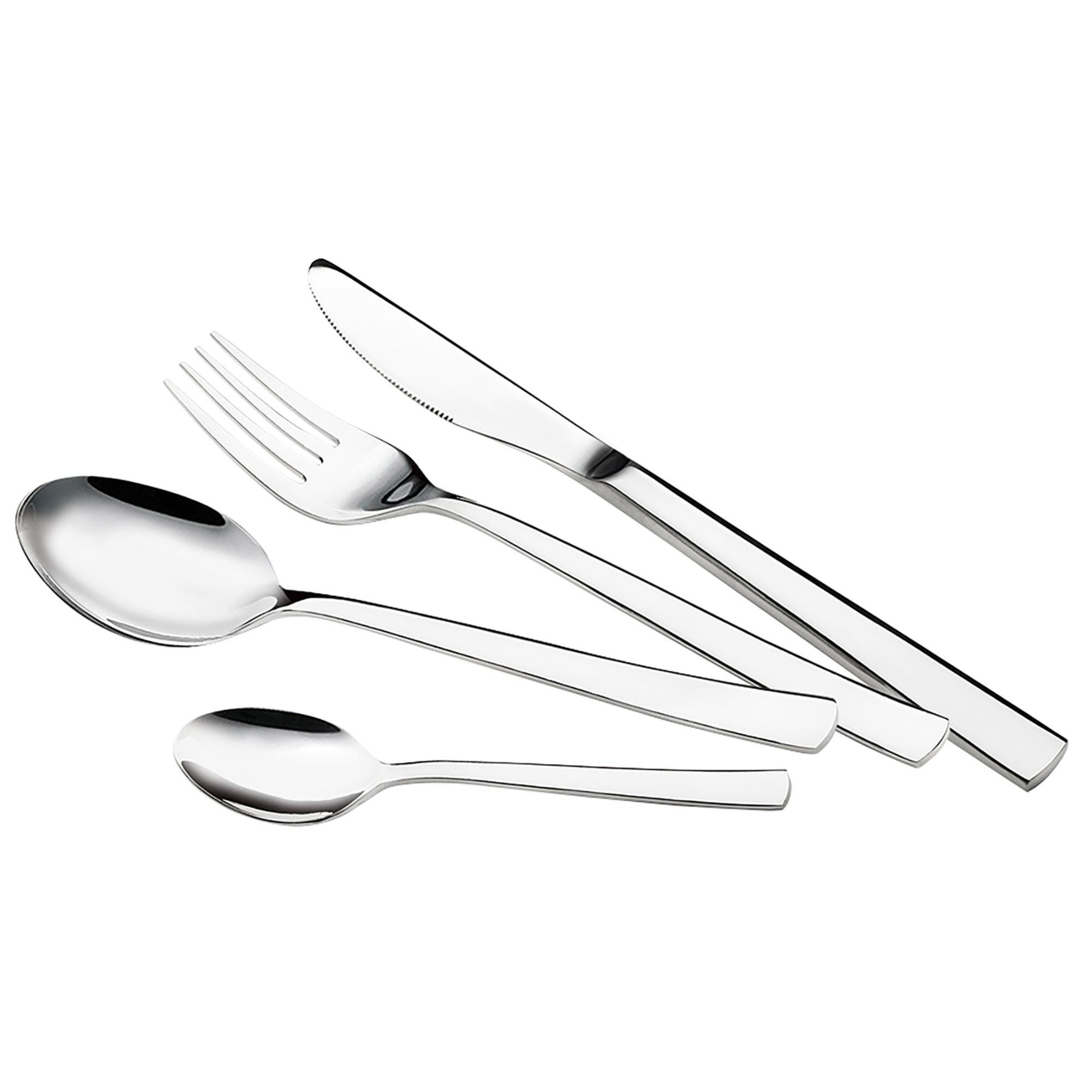 Set Di Posate In Acciaio Inox 18/0 - 40 Pezzi Nero, Lavabile Set Di Posate In Acciaio Inox 18/0 - 40 Pezzi Nero, Lavabile