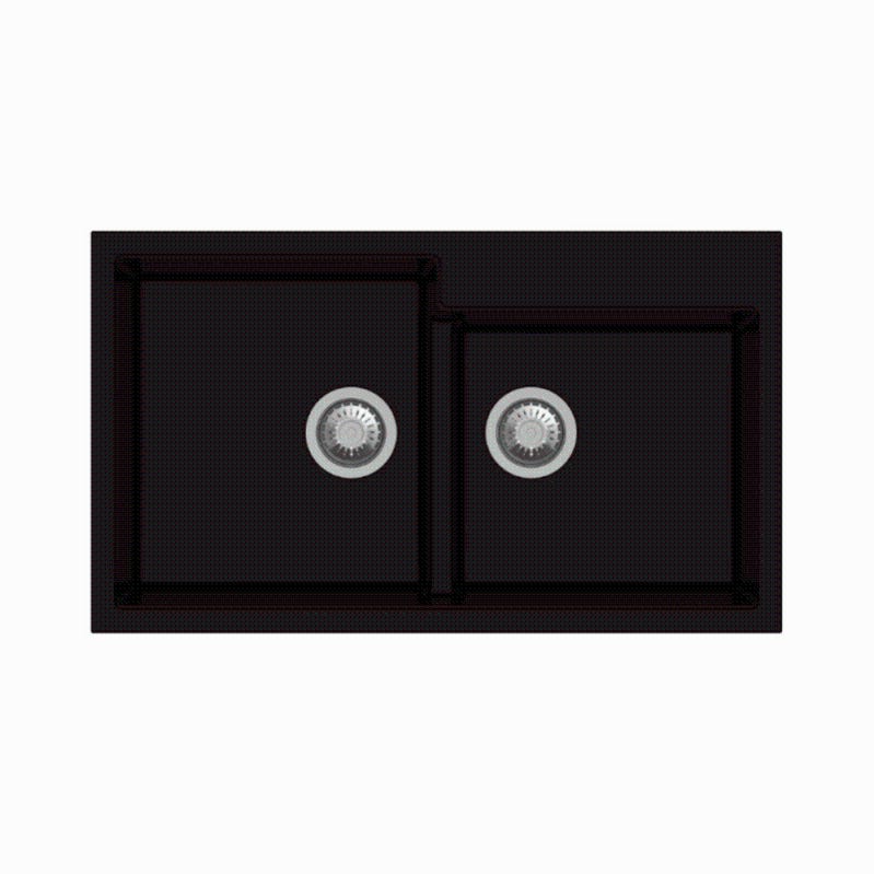 Tip Toe N200 vier 2 Bacs Noir Leroy Merlin tip-toe-n200-vier-2-bacs-noir-leroy-merlin