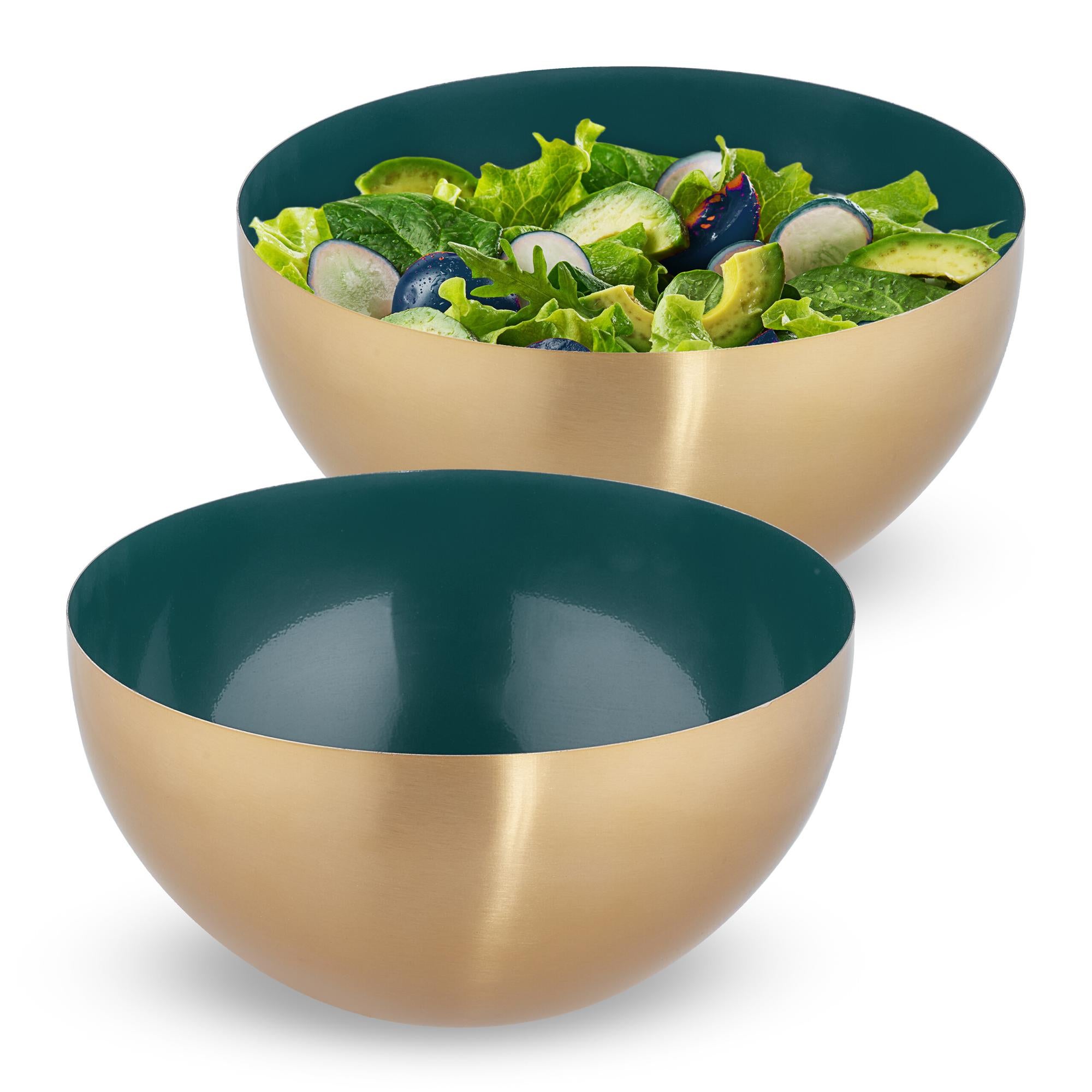 Saladier Inox 28cm Avec Base Antidérapante | Bol De Mélange Cuisine 5L | Acier Inoxydable | Lavable Lave-Vaisselle