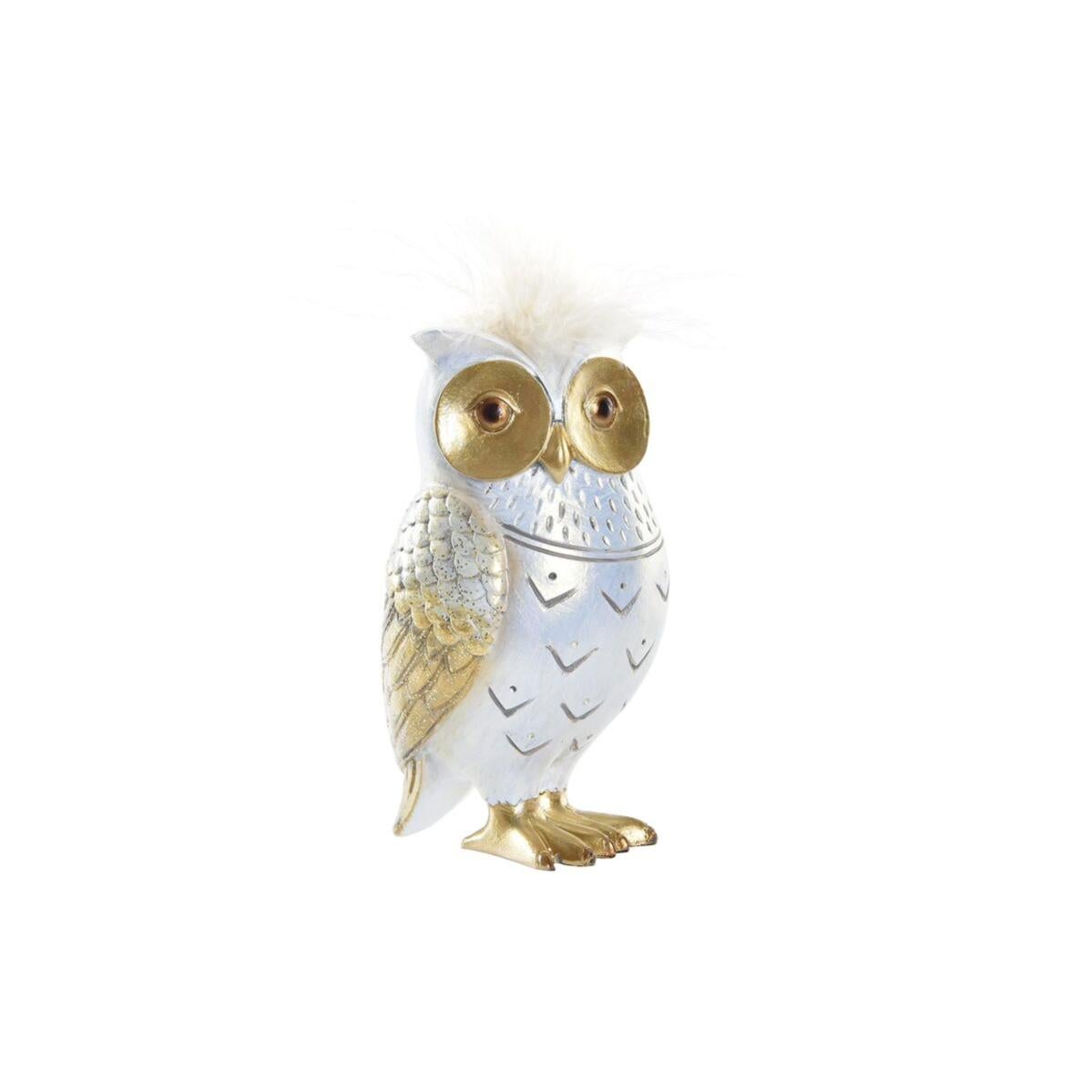Figurine Hibou Wula En Bois TEMPELWELT - 15cm Hauteur - Artisanat Fait Main à Bali