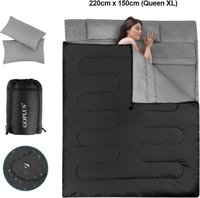 Sac couchage discount 2 places