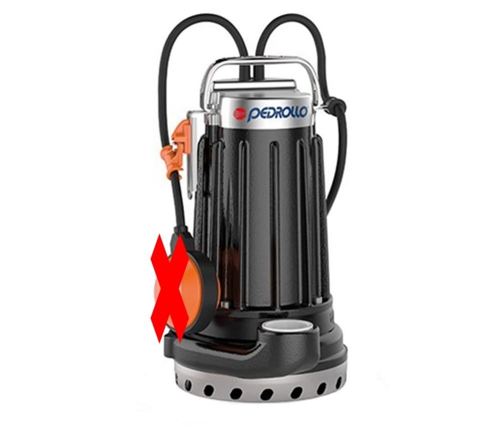 Pompa Di Drenaggio Pedrollo DM 8 0,55 KW | Acque Chiare E Torbide | Galleggiante Integrato | Portata 9 M³/h | Ghisa