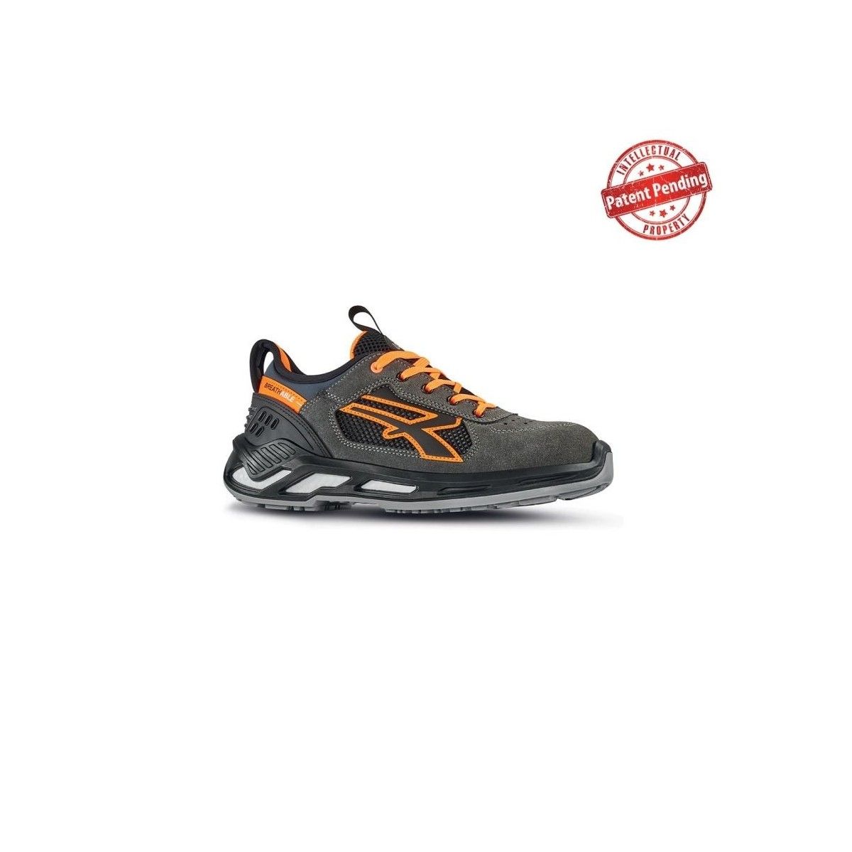 Scarpa di sicurezza bassa Ryder U Power 360 S1P Grigio e arancio