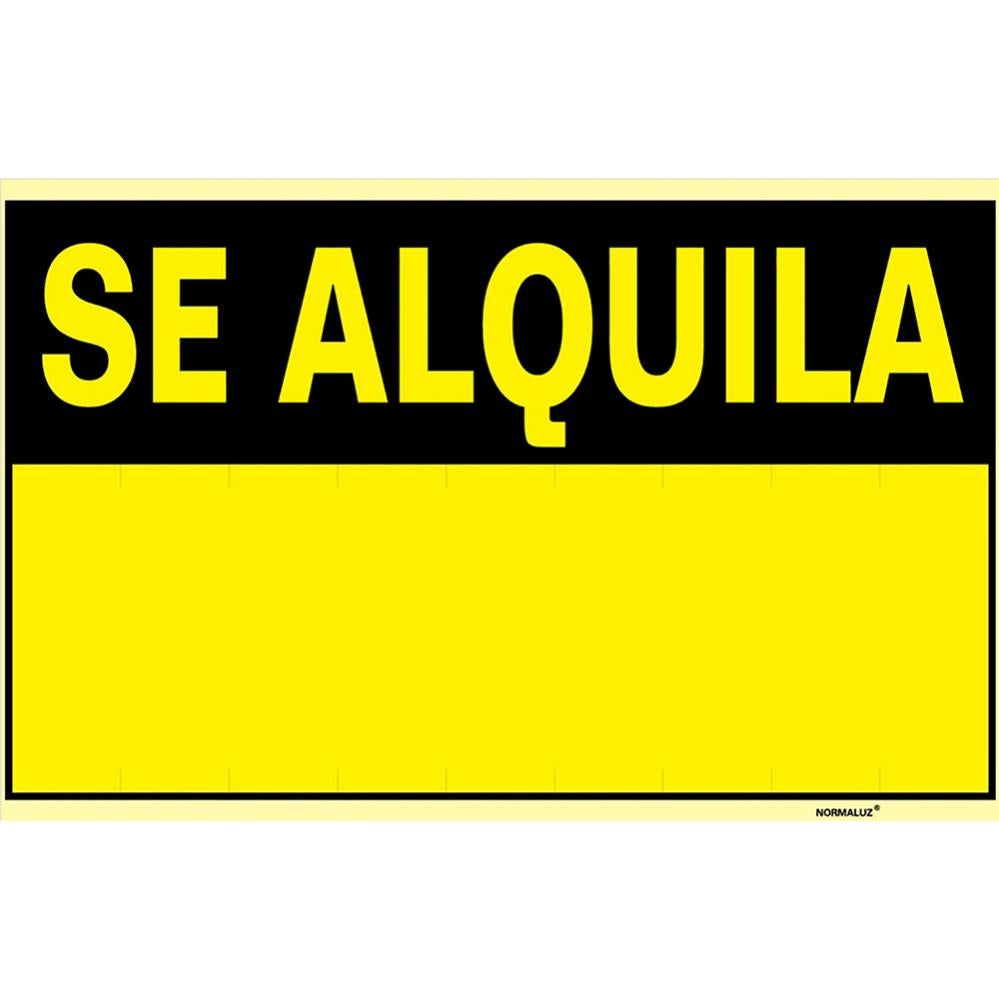 Cartel Pvc 45* 35 Se Alquila