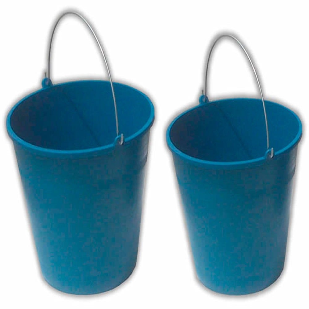 Cubo Agua Plastico Azul 12L