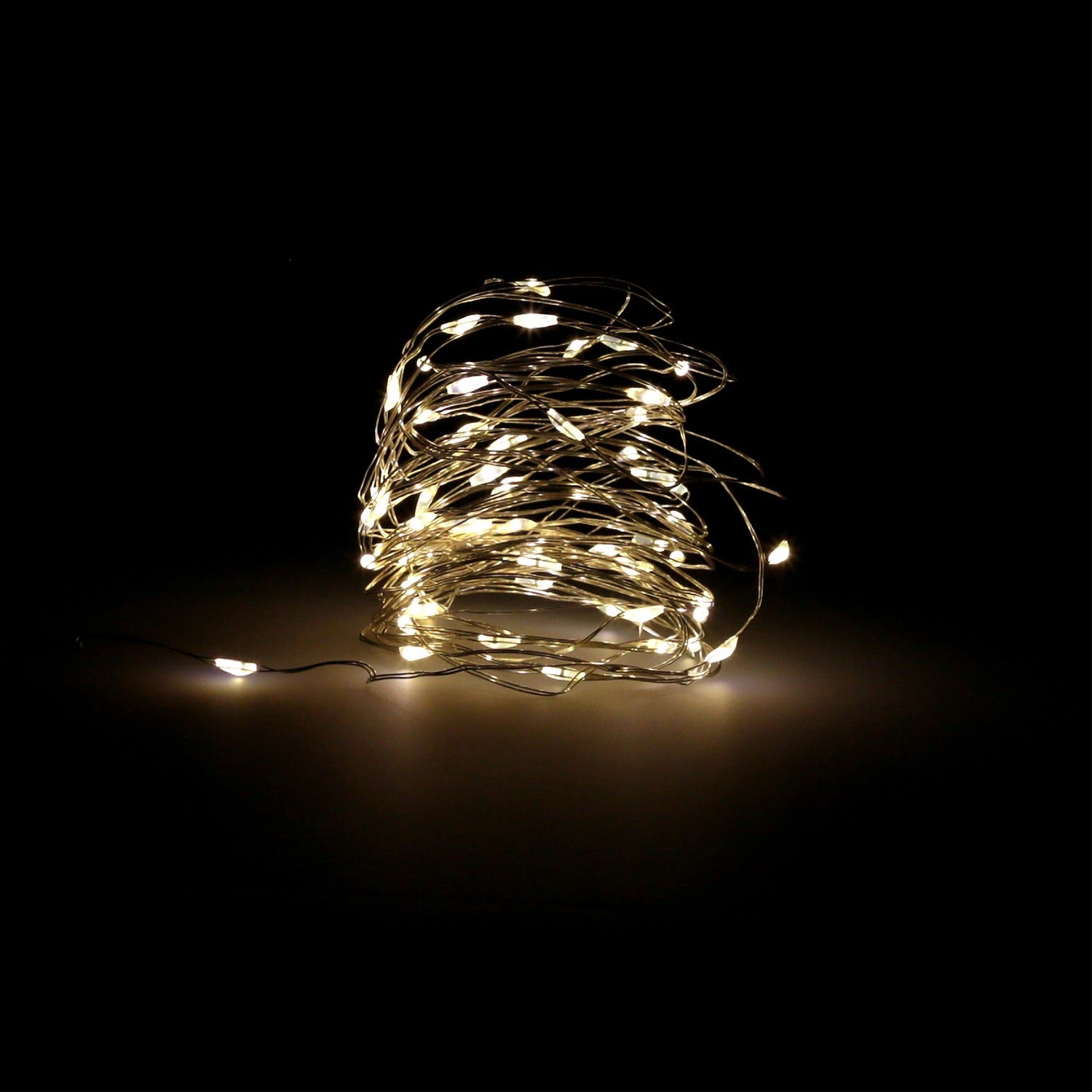 Luces Micro Led Decoración Luz Navidad Función Con Pila