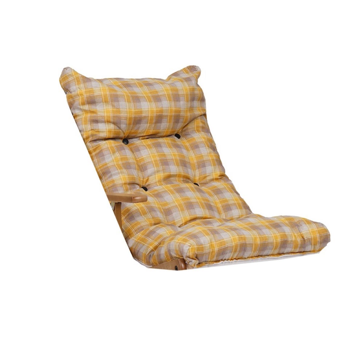 Cuscino per sdraio dondolo poltrona relax imbottito - stile scozzese Yellow  New