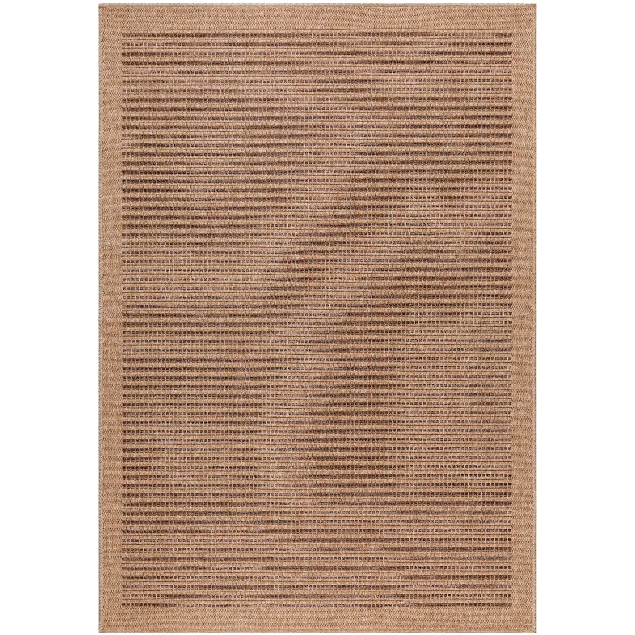 Tapis Salon Aspect Jute Boheme Relief Berbère sobre et naturelle (Beige  Naturel - 140x200cm)