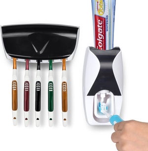 Presse-dentifrice, distributeur automatique de dentifrice mains libres,  mural pour salle de bain douche familiale 