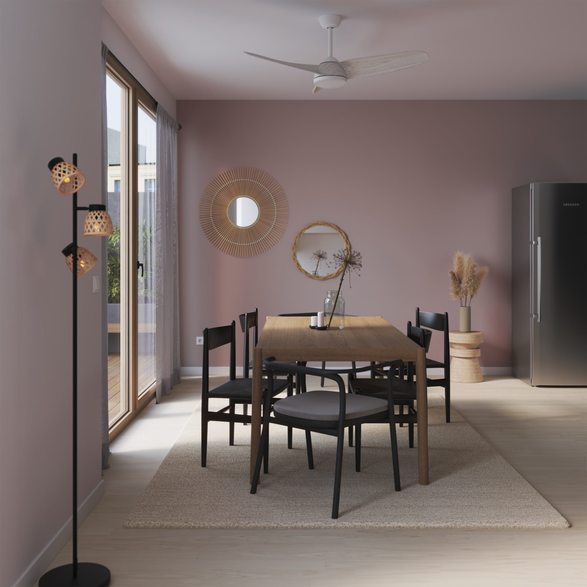 Ventilatore da soffitto con luce incluso telecomando 3 passi avanti e Ventilatore da soffitto con luce incluso telecomando 3 passi avanti e