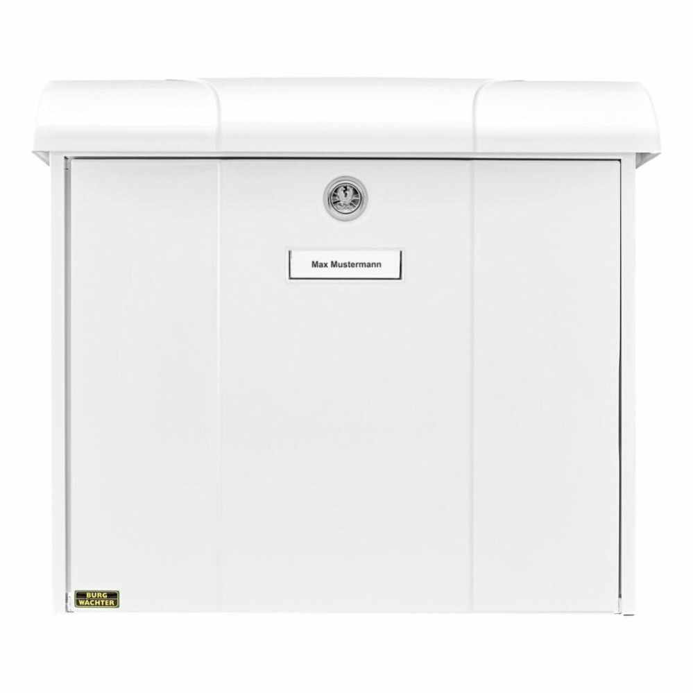 Hardware Store Cassetta Delle Lettere Per Recinzione, Formato C4, Recinzione Posteriore A Doppia Asta (nero Opaco RAL 9017 - 2