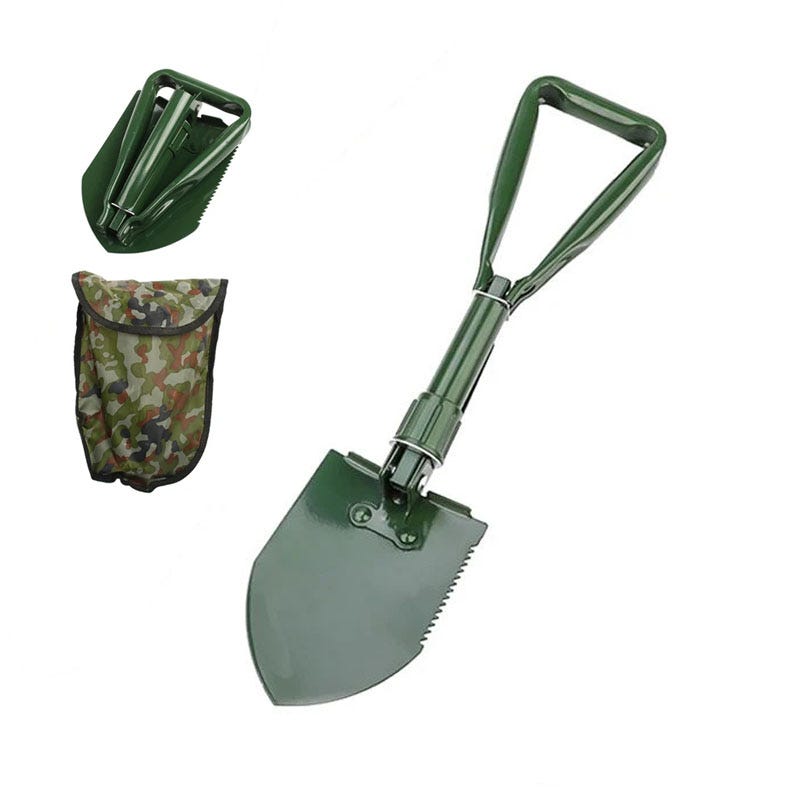Pelle militaire pliante pour le camping, avec pelle tactique pliante pour  le jardinage, le camping et la randonnée 46.5cm