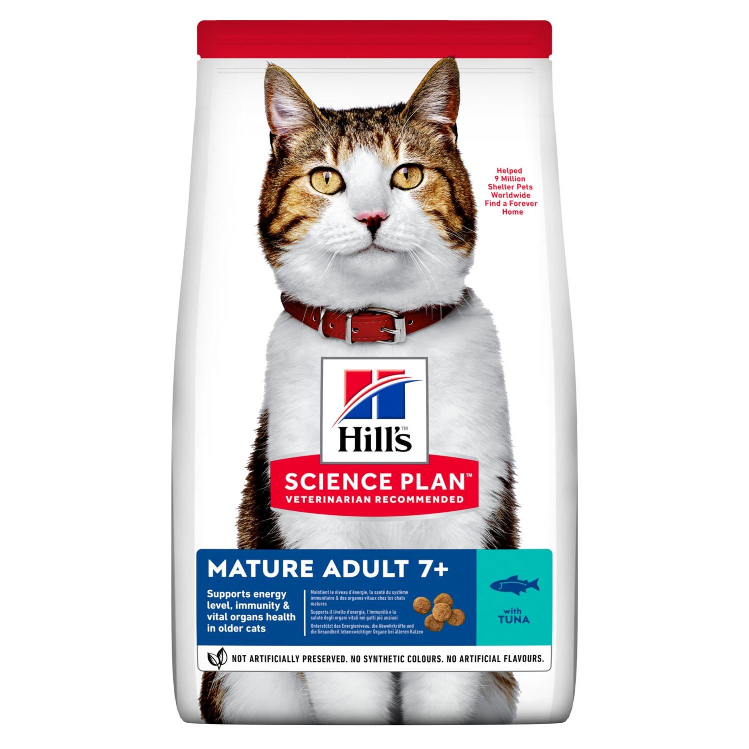 Hill's Science Plan Croquette pour chat Adult Senior +7 avec Thon