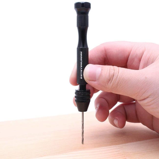 Cipliko Perforatrice à vis - Petite perceuse à Main de 0,5 à 3,2 mm pour la  Fabrication de Bijoux,Mini perceuse à Main avec Jeu de forets hélicoïdaux