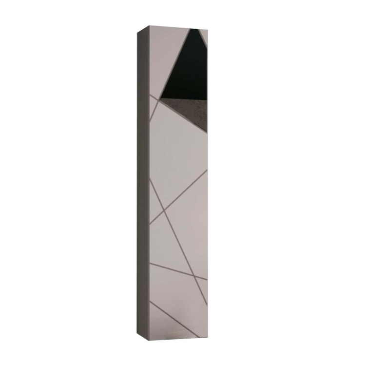 Colonna A 1 Anta "Sicela" In Bambù - Mobiletto Elegante Per Soggiorno O Camera