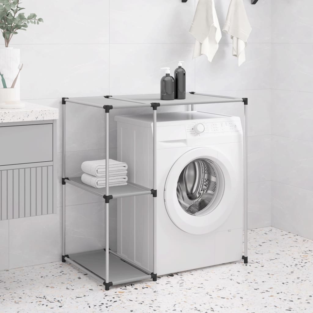 Maison Exclusive Estantería de 2 niveles sobre lavadora Maison  Exclusiveerro gris 69x28x143 cm