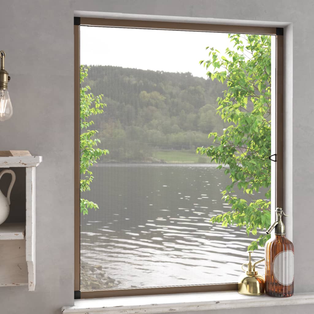 Maison Exclusive - Mosquitera para ventanas marrón 80x100 cm
