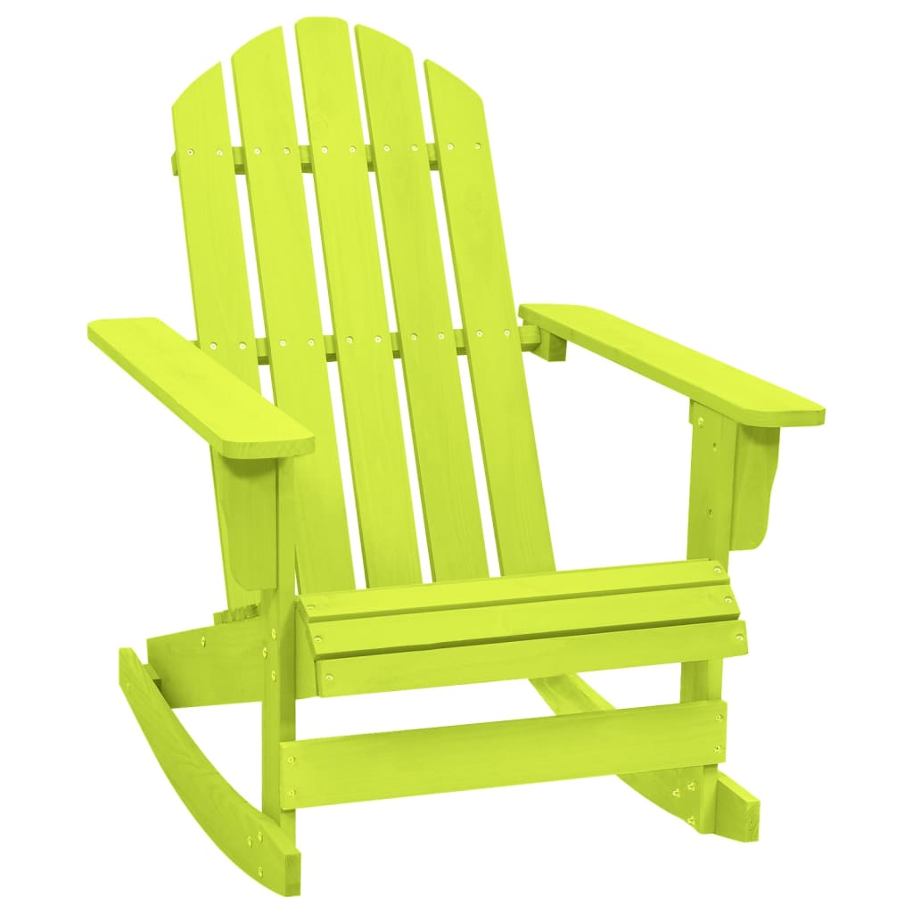 Maison Exclusive - Sedia a Dondolo da Giardino Adirondack Massello di Abete  Verde