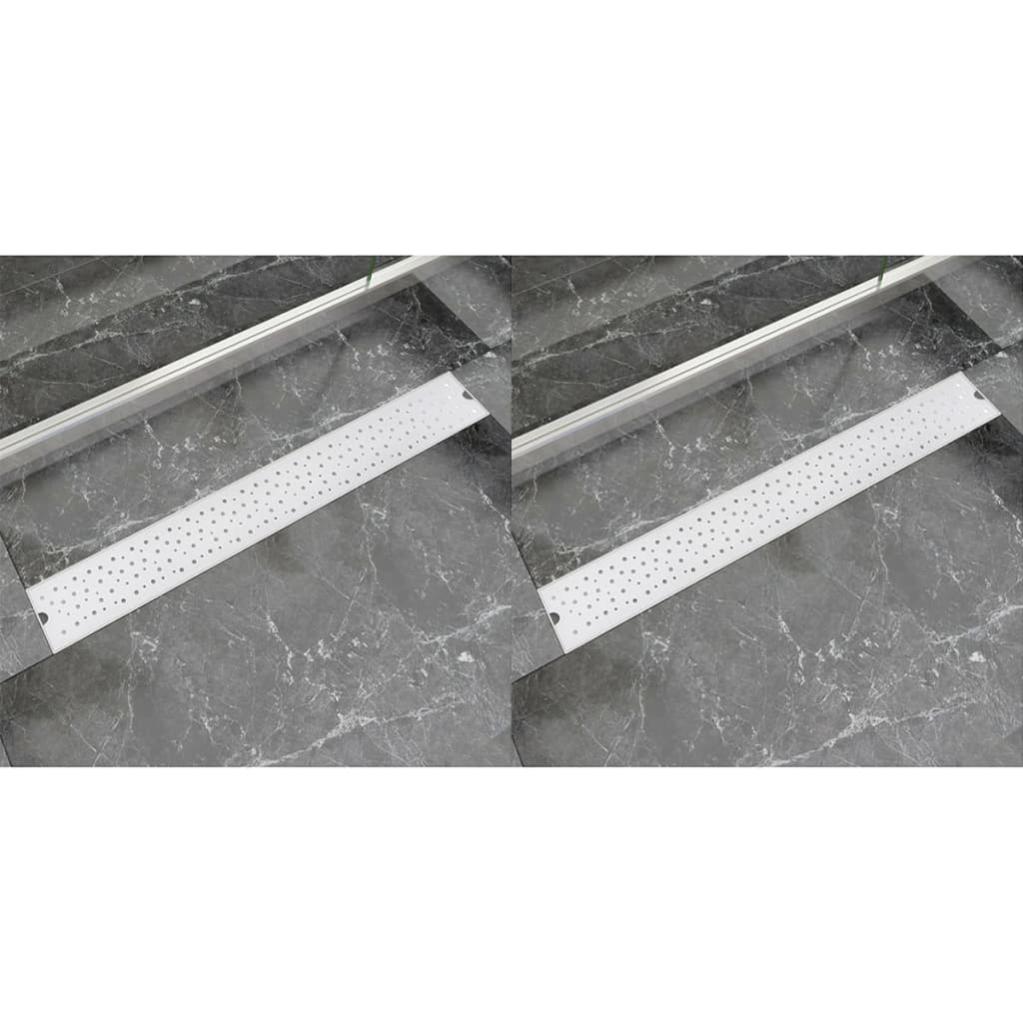 Sharp-tec Scarico Doccia Lineare Da 91,4 Cm In Acciaio Inox 304 - Canale Di Scarico A Pavimento Con Certificazione CUPC E Filtro Anticapelli