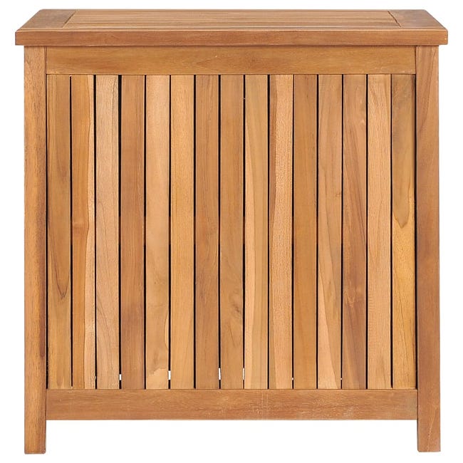 Maison Exclusive Caja de almacenaje de jardín madera maciza de teca  60x50x58 cm