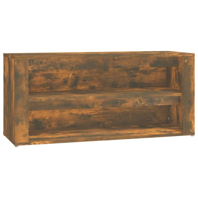 MAISON EXCLUSIVE - Mueble zapatero madera contrachapada roble ahumado  100x42x60 cm