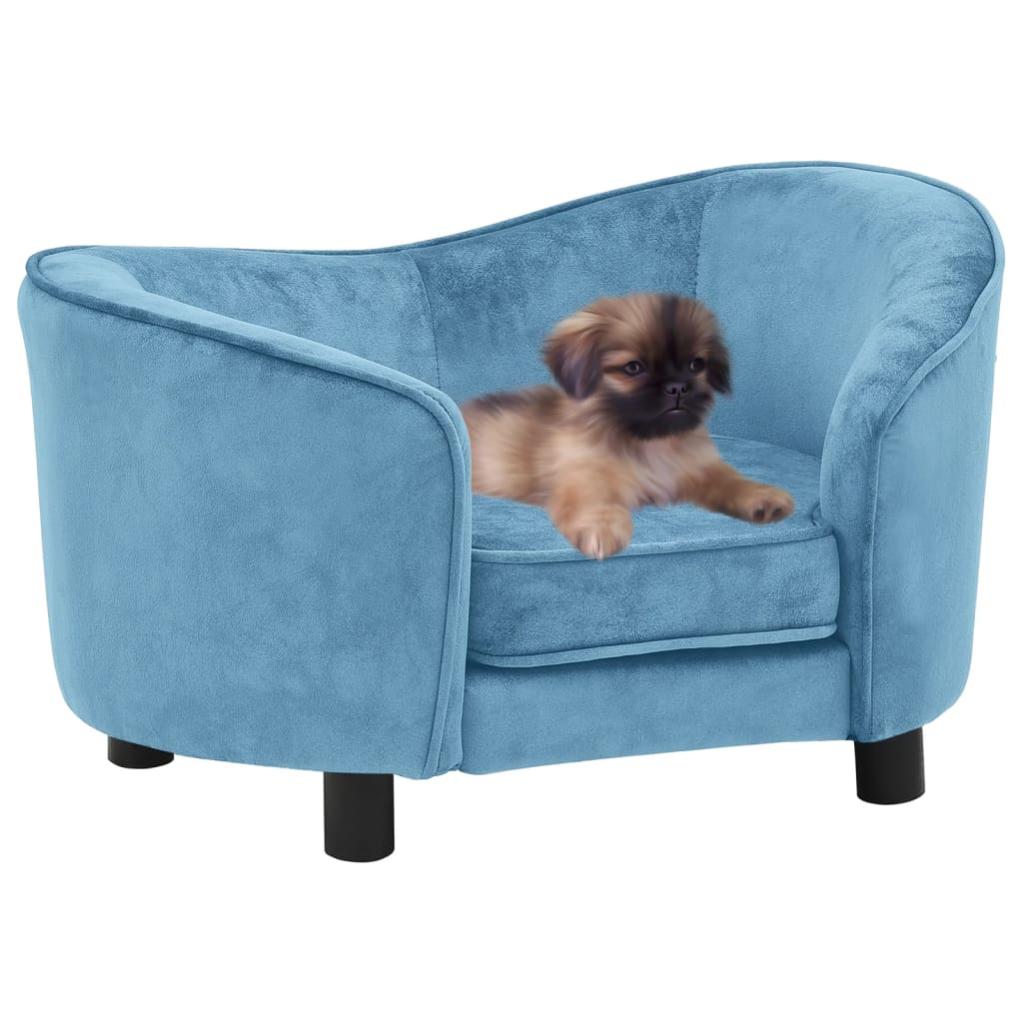 Divano Per Cani Blu 72x45x30 Cm In Peluche VidaXL | Leroy Merlin - 2