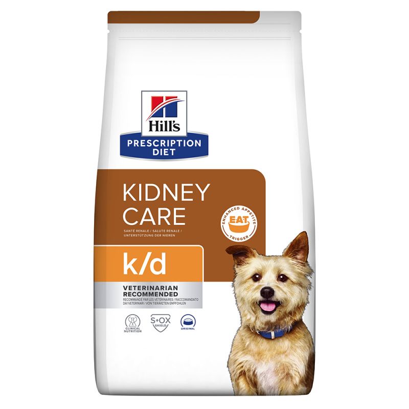 Croquette Hill's prescription diet K/D KIDNEY chien Adult 12kg Leroy